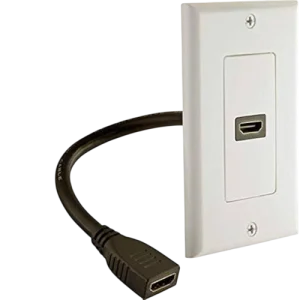 Enchufe HDMI de Pared o Mesa con Cable Extensor