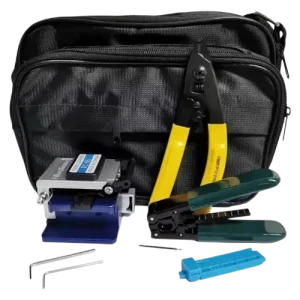 Kit de Herramientas para Fibra Óptica FTTH 4 en 1 - Set con Cortadora FC-6S, Pelacables y Bolso