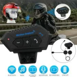 Manos Libres Bluetooth para Casco de Moto – Impermeable y Automático