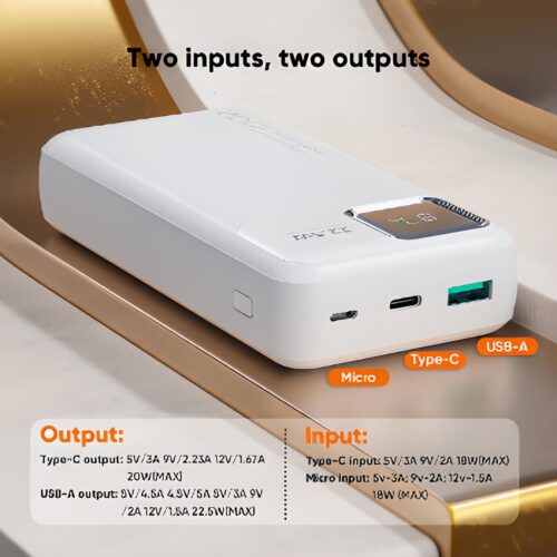 Power Bank carga rápida de 20.000 mAh - Imagen 2