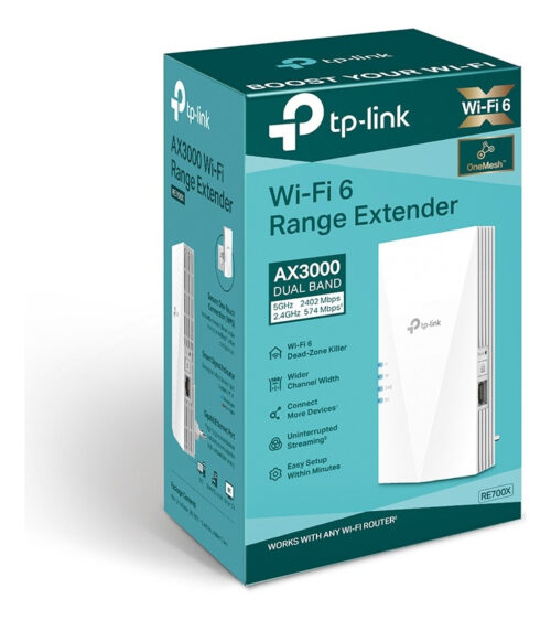 Repetidor Wifi 6 Tplink Doble Banda RE700X