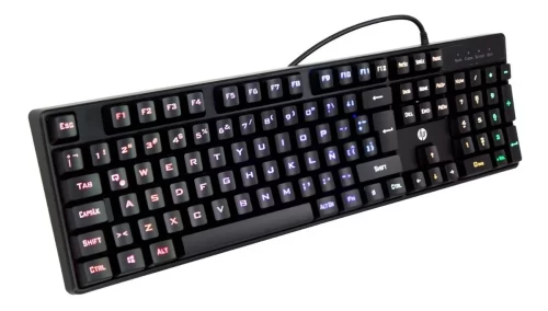 Teclado gamer membrana RGB 7 colores K300 en español con letra Ñ - Imagen 4