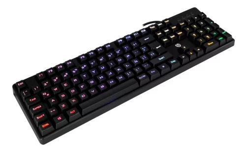 Teclado gamer membrana RGB 7 colores K300 en español con letra Ñ - Imagen 6