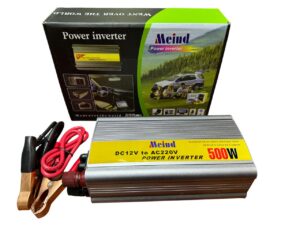 Inversor de Corriente 12V a 220V de 500W – Conexión a Batería