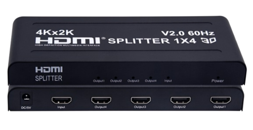 Splitter HDMI 1 x 4 Full HD metálico - Imagen 2