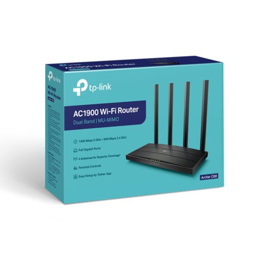 Router doble banda MU-MIMO 3 x 3 mimo C80 AC1900