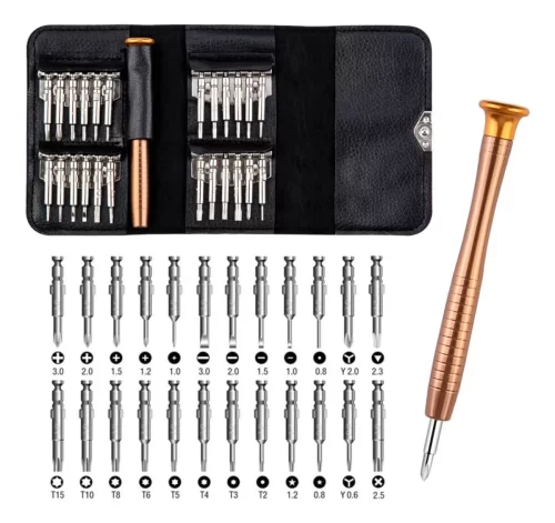 Kit destornillador 25 a 1 en estuche