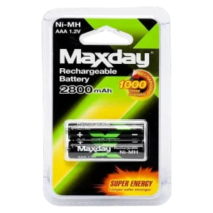 Pilas AAA Recargables de Alta Capacidad Pack de 2 Unidades