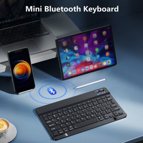 Mini teclado Bluetooth con letra ñ para iOS Windows Android TV celulares y tablets