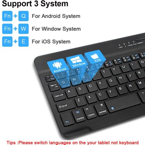 Mini teclado Bluetooth con letra ñ para iOS Windows Android TV celulares y tablets - Imagen 5