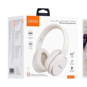 Audífono Bluetooth plegables color Crema Vidvie BBH2111