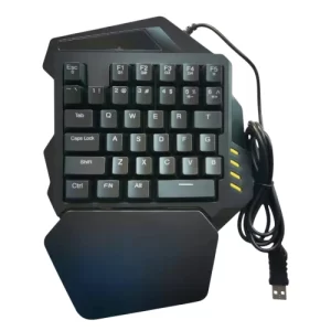 Teclado gamer para una mano RGB