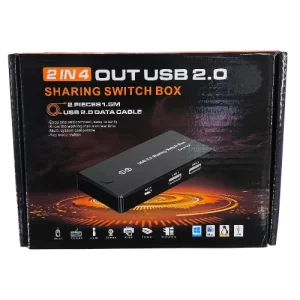 Switch USB dos computadores para una impresora, teclado, mouse y más