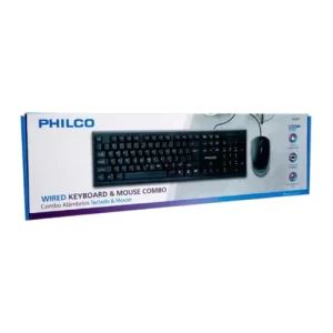 Teclado y mouse cableado con letra Ñ Philco