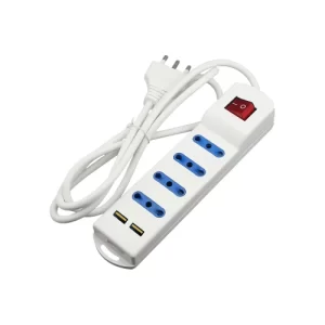 Alargador de 1.5 metros 2 USB y 4 enchufes