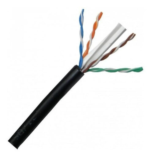 Cable 100% cobre UTP CAT5E 305 metros exterior e interior rollo - Imagen 2
