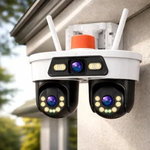 Cámara Wi-Fi Triple Lente con Sensor de Movimiento Robotizada YooSee