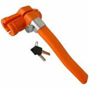 Traba Volante Metálico de Alta Seguridad con Llave - Barra de Bloqueo Mecánico Antirrobo Universal para Autos y Camiones