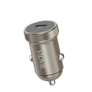 Cargador Rápido de Auto 33W USB-C Ultra Compacto con Cable Incluido