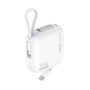 Power Bank 10000mAh 35W Vidvie PB7030 con Cables Integrados USB-C y Lightning