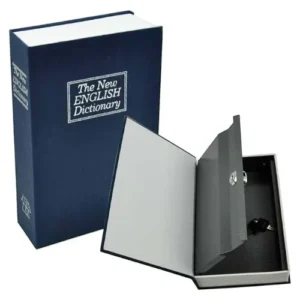 Caja Fuerte Libro Simulador Porta Valores 27x7x20cm Oculta Hogar