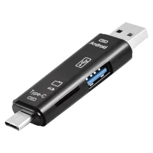 Lector Tarjetas MicroSD USB-C y USB-A Llavero para Android y PC